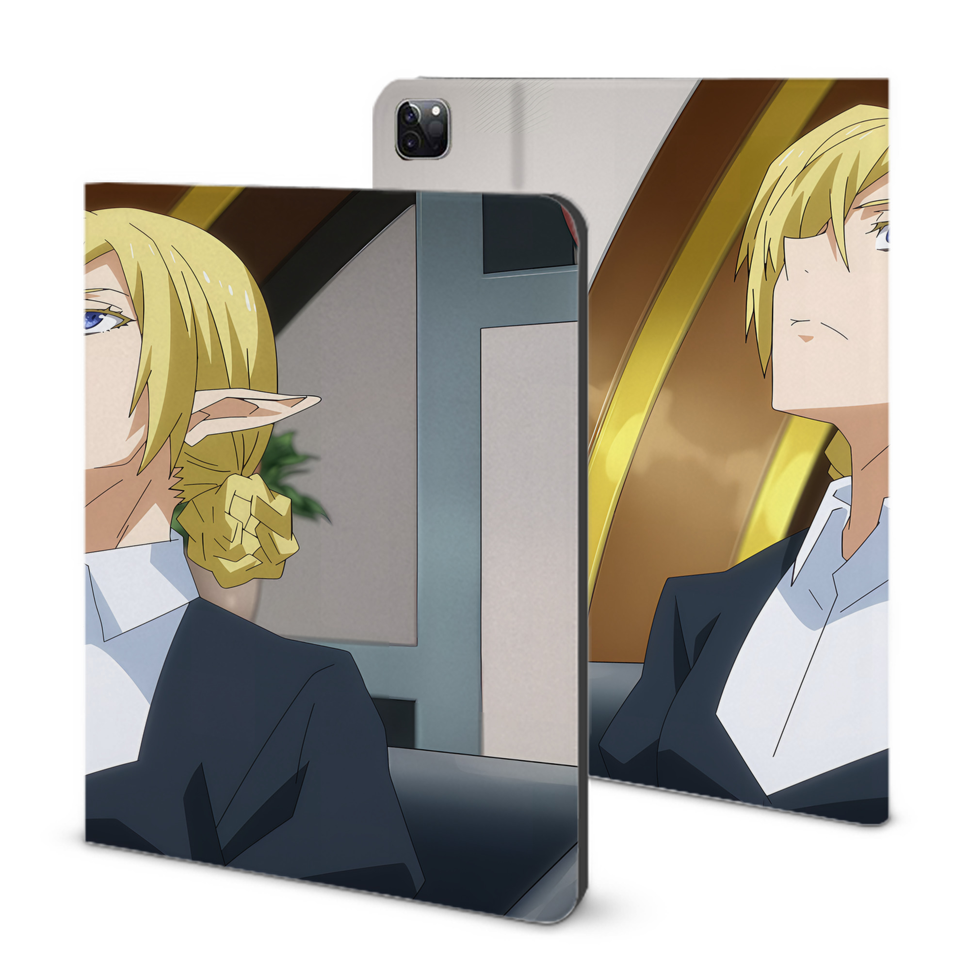（画像用） 転スラ Regarding Reincarnated to Slime IPad ケース ブック型 PUレザー TPU 耐衝撃 軽量 薄型 ペン収納なし 全面保護 IPad 各モデル対応